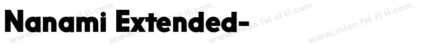 Nanami Extended字体转换